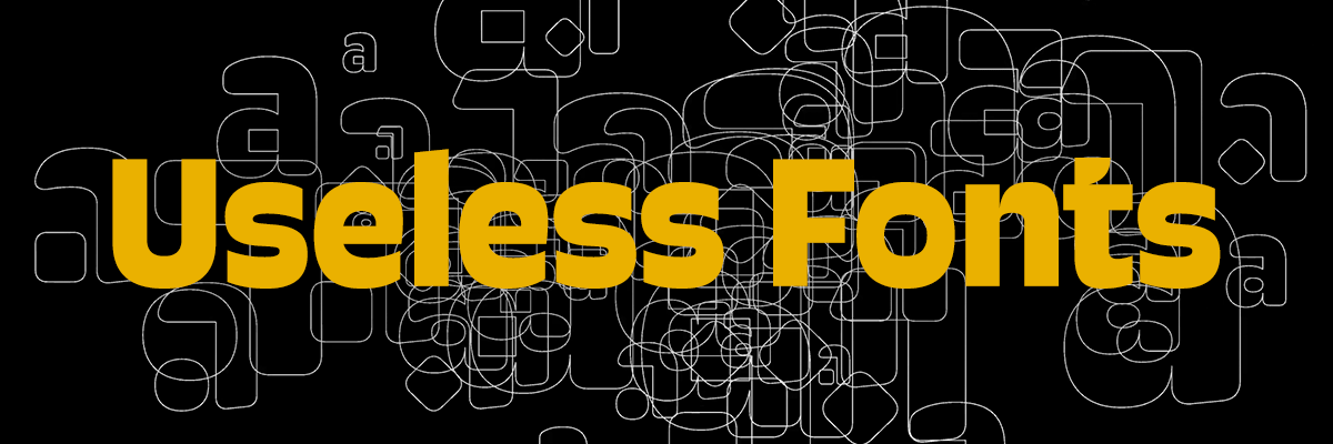 Useless Fonts with David Březina, Anna Štepanovská